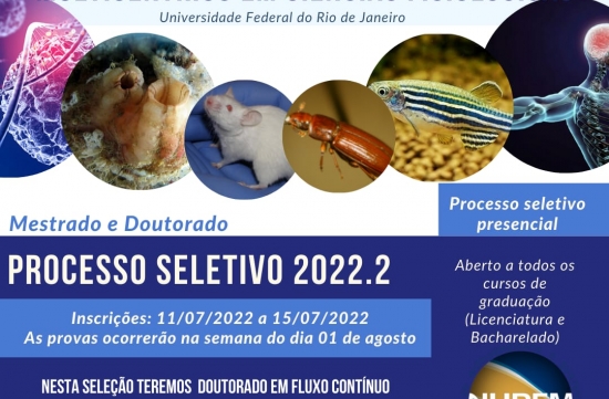 Editais de Seleção de Candidatos para Mestrado e Doutorado Acadêmico em Ciências Fisiológicas 2022/2